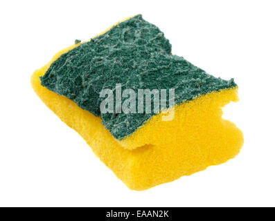 Yellow Sponge Isolated On The White Background With Clipping Path Stock  Photo - Download Image Now - iStock