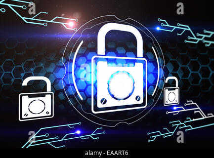 Computer Network Security Stock Photo