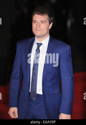 London, UK. 10th Nov, 2014. Josh Hutcherson arrives for the World Premiere of ''The Hunger Games: Mockingjay Part 1'' at Odeon Leciester Square. Credit:  Ferdaus Shamim/ZUMA Wire/Alamy Live News Stock Photo