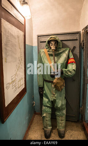 Military Museum called The Rock in former Soviet underground bunker in Korosten city, Zhytomyr Oblast (province), Ukraine Stock Photo