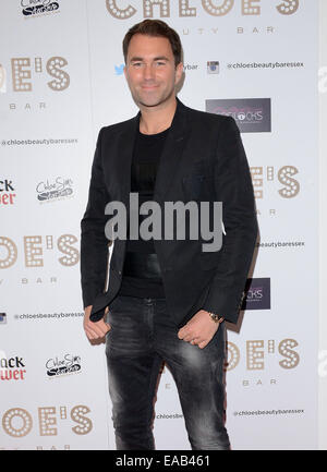 Chloe's Beauty Bar Launch Party at Brentwood, Essex  Featuring: Eddie Hearn Where: London, United Kingdom When: 08 May 2014 Stock Photo