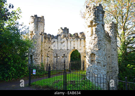 Medieval gateway, Reigate Castle, Reigate, Surrey, England, United Kingdom Stock Photo