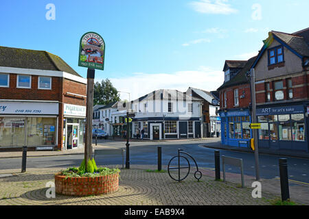 Town sign, High Street, Twyford, Berkshire, England, United Kingdom ...