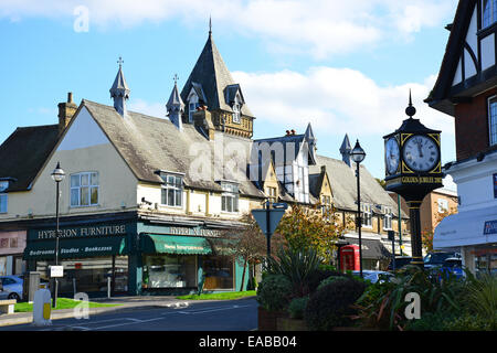 Village view, Chobham Road, Sunningdale, Berkshire, England, United Kingdom Stock Photo