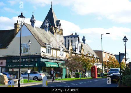 Village view, Chobham Road, Sunningdale, Berkshire, England, United Kingdom Stock Photo