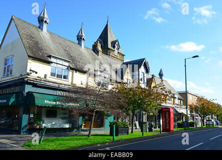 Village view, Chobham Road, Sunningdale, Berkshire, England, United Kingdom Stock Photo