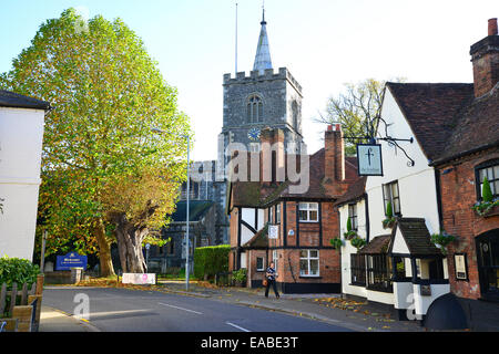 St Mary's Church, Church Street, Rickmansworth, Hertfordshire, England, United Kingdom Stock Photo