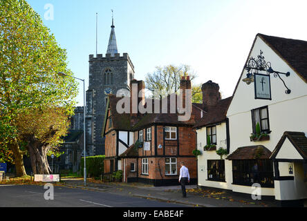 St Mary's Church, Church Street, Rickmansworth, Hertfordshire, England, United Kingdom Stock Photo