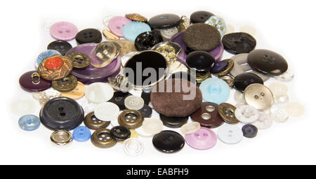 Buttons for sew on a white background isolated Stock Photo