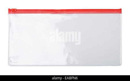 Plastic Transparent Zipper Bag Isolated On White, 3d Illustration. Blank  Zip Lock Packaging Design. Stock Photo, Picture and Royalty Free Image.  Image 57168053.