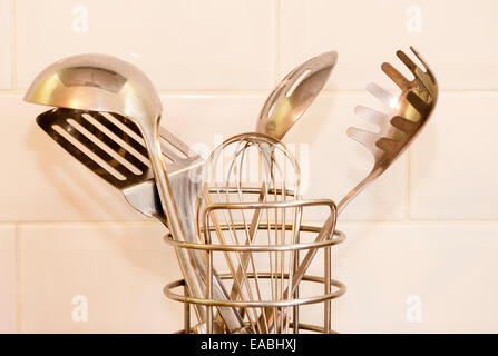 Kitchen Metal Utensils Stock Photo