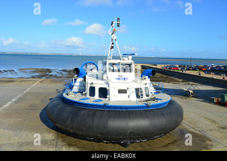 Hover Travel hovercraft, Ryde Harbour, Ryde, Isle of Wight, England, United Kingdom Stock Photo