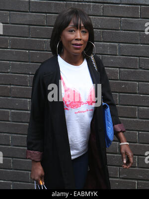 Diane Parish outside ITV Studios  Featuring: Diane Parish Where: London, United Kingdom When: 09 May 2014 Stock Photo