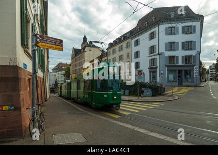 Autumn afternoon in the city of Basel, Switzerland. Stock Photo