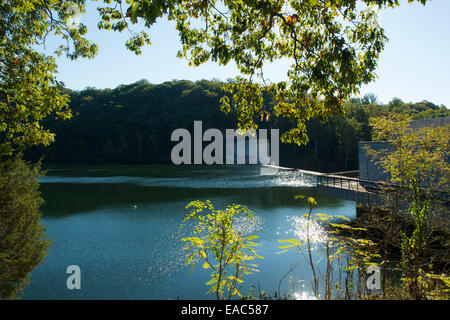 Loch Raven Dam and Reservoir in Baltimore County, Maryland USA Stock Photo