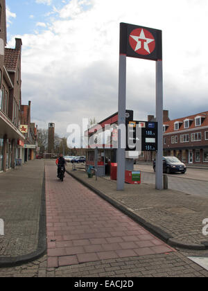 Bicycle lane in a city in Holland Stock Photo