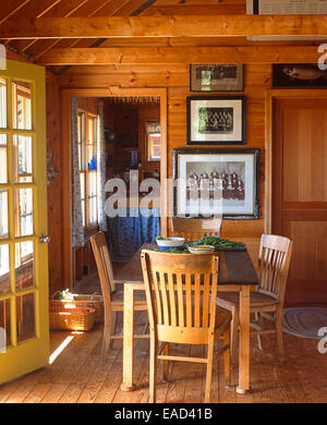 country cabin  dining room Stock Photo