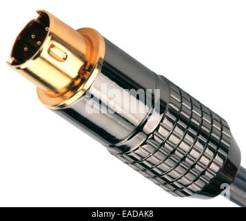 Male Plug Connector Isolated Stock Photo