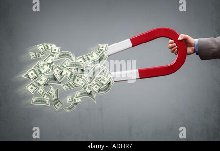 Money magnet Stock Photo