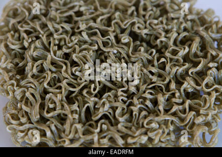 Dried Green Noodles. Stock Photo