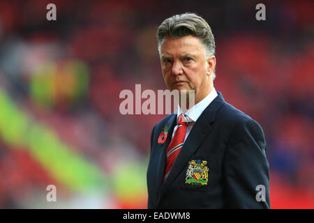 Manchester, UK. 8th Nov, 2014. Louis Van Gaal, manager of Manchester United - Manchester United vs. Crystal Palace - Barclay's Premier League - Old Trafford - Manchester - 08/11/2014 Pic Philip Oldham/Sportimage. © csm/Alamy Live News Stock Photo