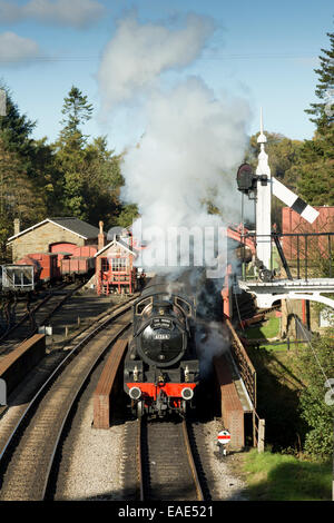 The signal box at Goathland Station on the North Yorkshire Moors ...