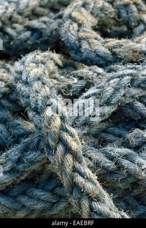 Ship rope stack Stock Photo - Alamy