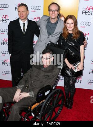 Hollywood, CA. 12th Nov, 2014. Wash Westmoreland, James Brown, Julianne Moore, Richard Glatzer at arrivals for STILL ALICE Premiere at AFI FEST 2014, Dolby Theatre, Hollywood, CA November 12, 2014. Credit:  Xavier Collin/Everett Collection/Alamy Live News Stock Photo