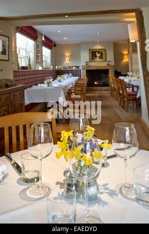 The Bell at Ramsbury, Wiltshire, UK, a public house and restaurant Stock Photo