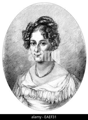 Rahel Varnhagen von Ense, born Levin, 1771 - 1833, a German writer and salonière, campaigner for the Jewish emancipation and the Stock Photo