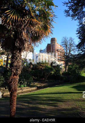 Bournemouth Lower Gardens, between the town centre and the beach, in winter Stock Photo