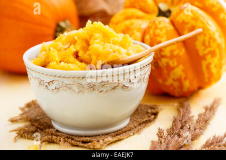 Pumpkin puree Stock Photo