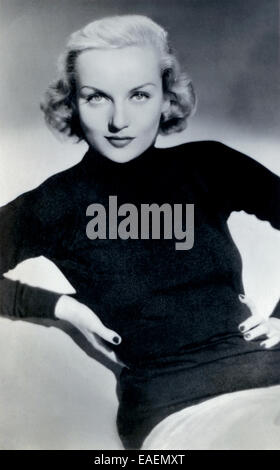 Carole Lombard from a 1930s Ross Verlag card Stock Photo
