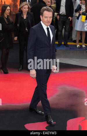 European premiere of 'Godzilla' held at the Odeon Leicester Square - Arrivals  Featuring: Bryan Cranston Where: London, United Kingdom When: 11 May 2014 Stock Photo