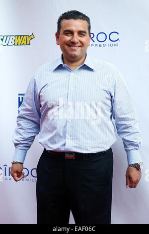 FILE PICS: In this May 30, 2013 file photo, Buddy Valastro attends the 5th annual Tuck's Celebrity Billiards Tournament at Slate NYC. The New York Police Department says 'Cake Boss' Buddy Valastro was arrested, Thursday, Nov. 13, 2014 on a charge of Driving While Intoxicated after being pulled over for driving erratically in Manhattan. Credit:  Debby Wong/Alamy Live News Stock Photo