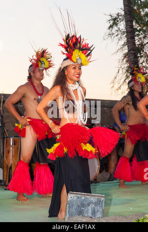 Luau at the marriott Hotel, Hawaii, USA Stock Photo