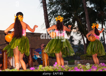 Luau at the marriott Hotel, Hawaii, USA Stock Photo