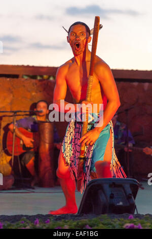 Luau at the marriott Hotel, Hawaii, USA Stock Photo