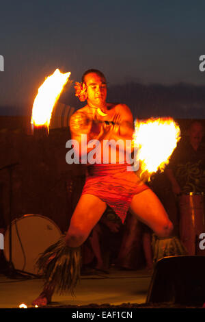 Luau at the marriott Hotel, Hawaii, USA Stock Photo