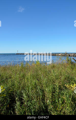 Lake Superior in Black River Harbor, Bessemer, Michigan Stock Photo