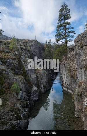 Blue Hole pool on the Imnaha River in the Wallowa Mountains, Oregon. Stock Photo