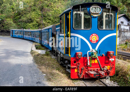 The Darjeeling Himalayan Railway (aka The Toy Train) Near Darjeeling, West Bengal, India Stock Photo