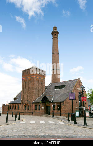 LIVERPOOL, UNITED KINGDOM - JUNE 10, 2014: The Docks former pumphouse was built in 1870 and has been restored as a traditional B Stock Photo