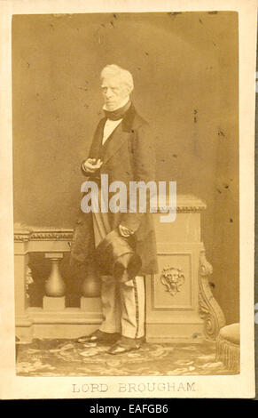 Carte de visite photograph of Lord Brougham Stock Photo
