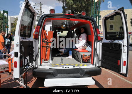 Israeli Magen David Adom Ambulance Stock Photo