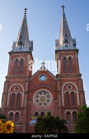 Notre Dame cathedral Ho Chi Minh City, Saigon, Vietnam Stock Photo