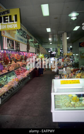 Australia, Victoria, Melbourne, South Melbourne, market interior. Stock Photo