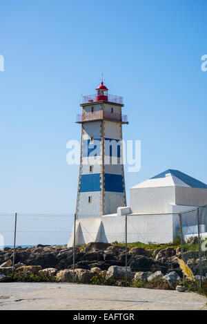 Santa Marta Lighthouse and Museum, Cascais, Lisbon, Portugal Stock Photo