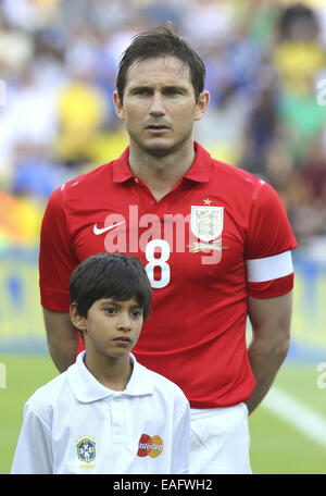 International Friendly football match between Brazil and England at Maracana  Featuring: Frank Lampard Where: Rio de Janeiro, Brazil When: 02 Jun 2013 Stock Photo