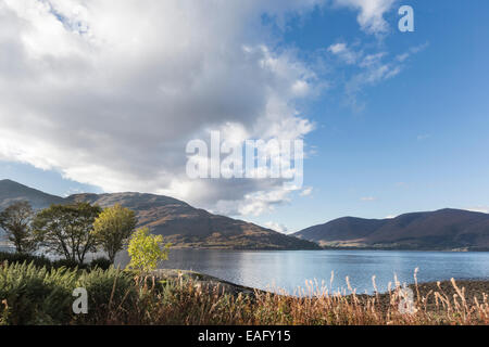 View Across Loch Linnhe to Ardnamurchan in Scotland. Stock Photo